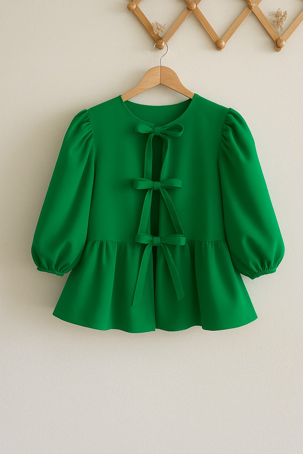 Bella Bow Peplum Blouse