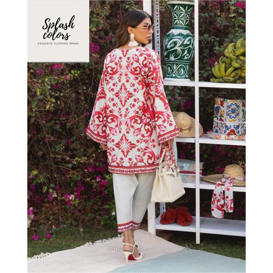 Red Floral Breeza Co-ord Dress
