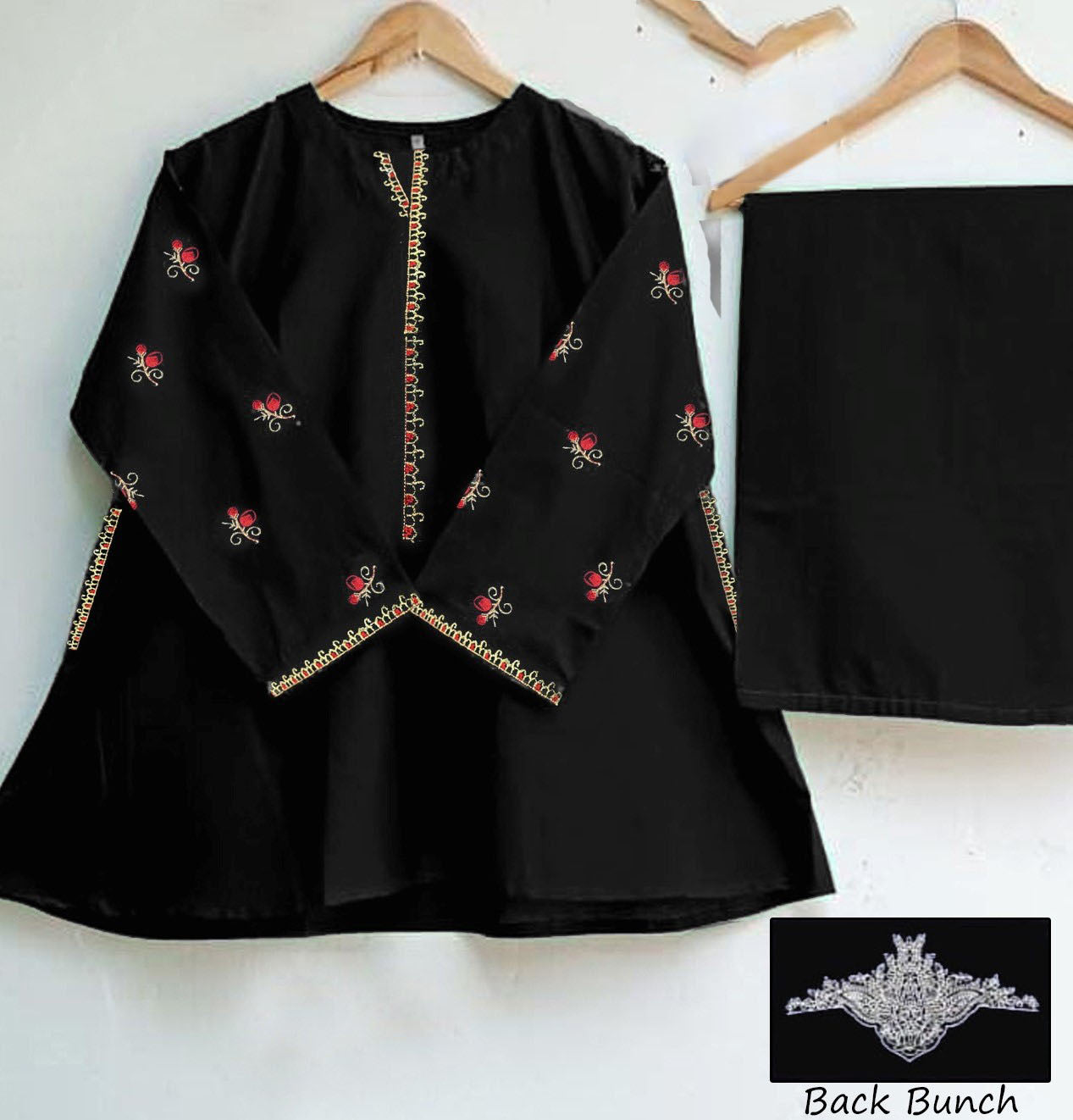 Embroidered 2 Piece with Back Bunch