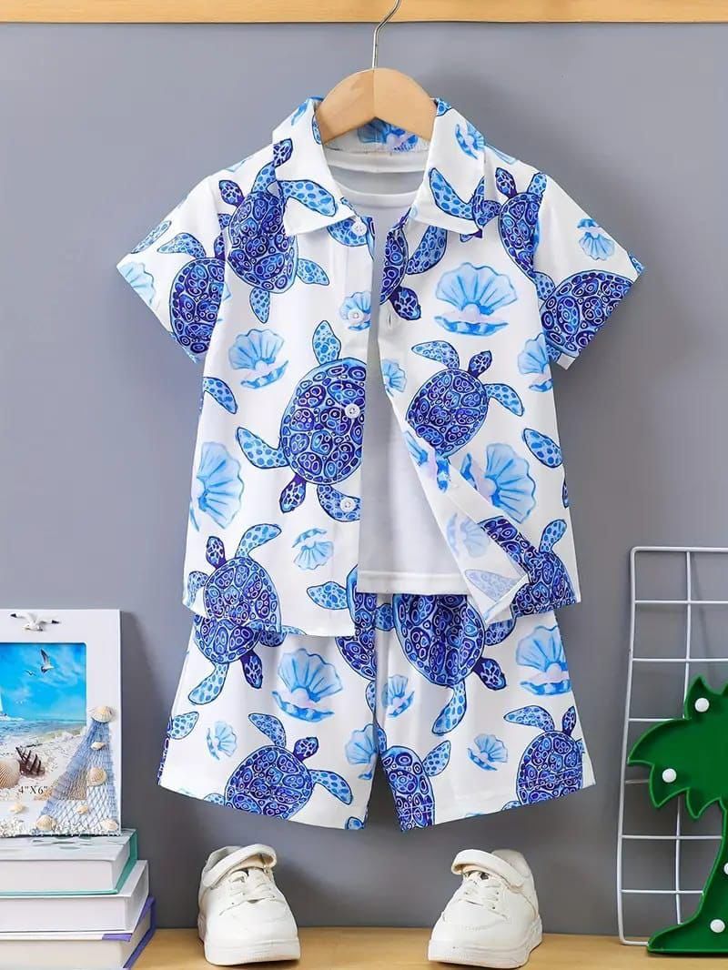 Beach Turtle Summer Kids Dress