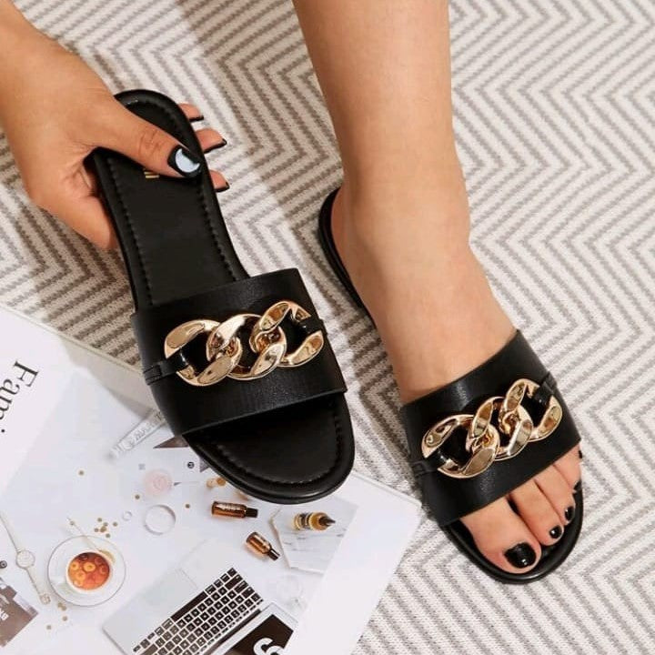 Chain Slide Slippers