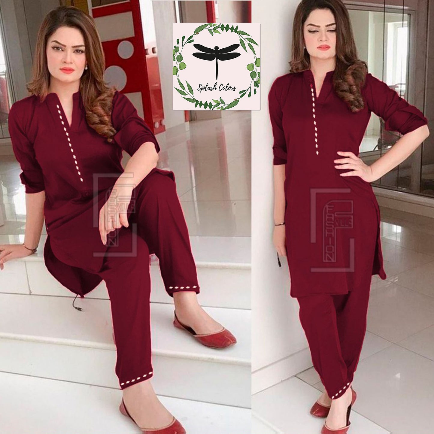 Mirror Work Dress Kurta Pajama for Women