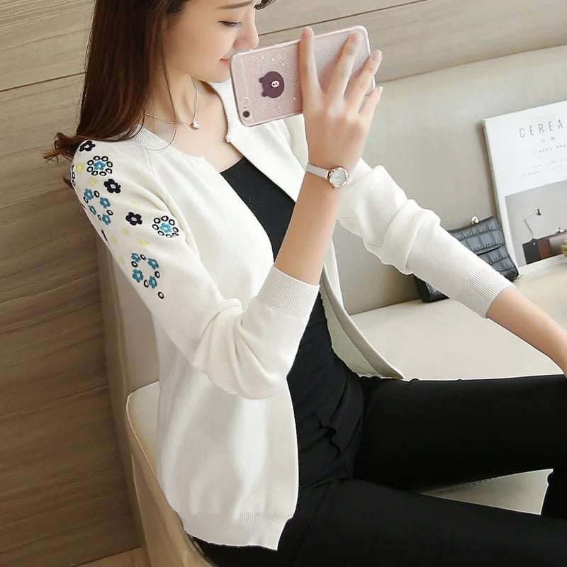 Flower Zipper Jacket